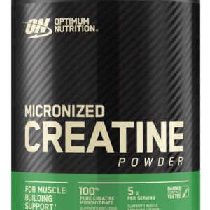 Optimum Nutrition Micronized Creatine Monohydrate Powder, Unflavored, Keto Friendly, 60 Servings (Packaging May Vary)